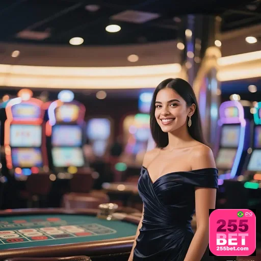 Imagem de um cassino digital no 255bet, destaque para jogos de azar e apostas online no site 255bet.