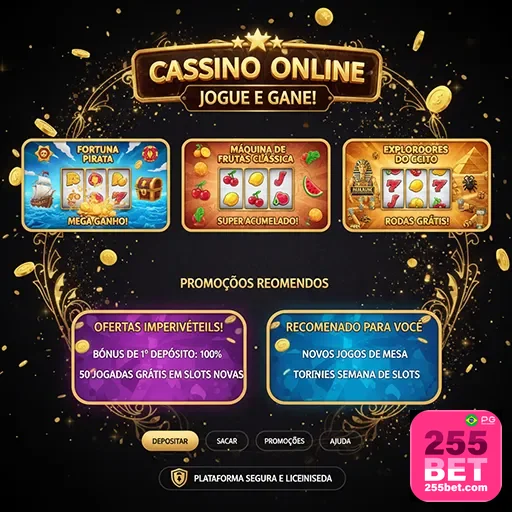 Imagem destacando diversidade de jogos de cassino online